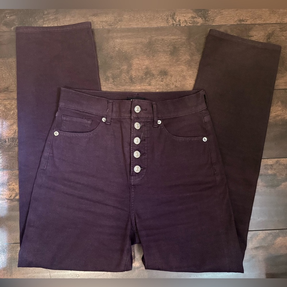 Express Button Up Purple Jeans